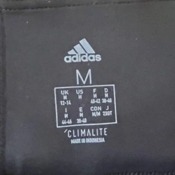 Adidas High Rise 3 Stripe Stretch Women's Leggings (M) - Picture 4 of 6